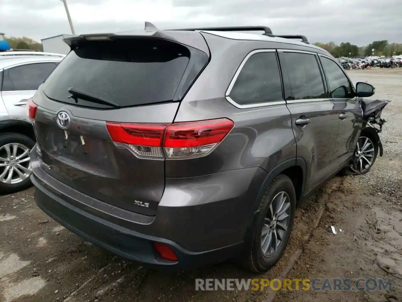 4 Фотография поврежденного автомобиля 5TDKZRFH1KS345134 TOYOTA HIGHLANDER 2019