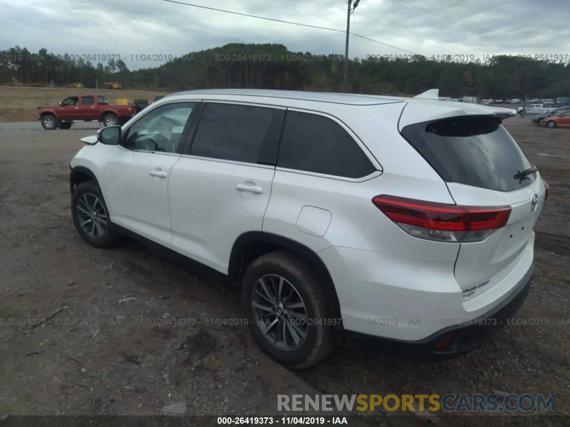 3 Фотография поврежденного автомобиля 5TDKZRFH1KS354271 TOYOTA HIGHLANDER 2019