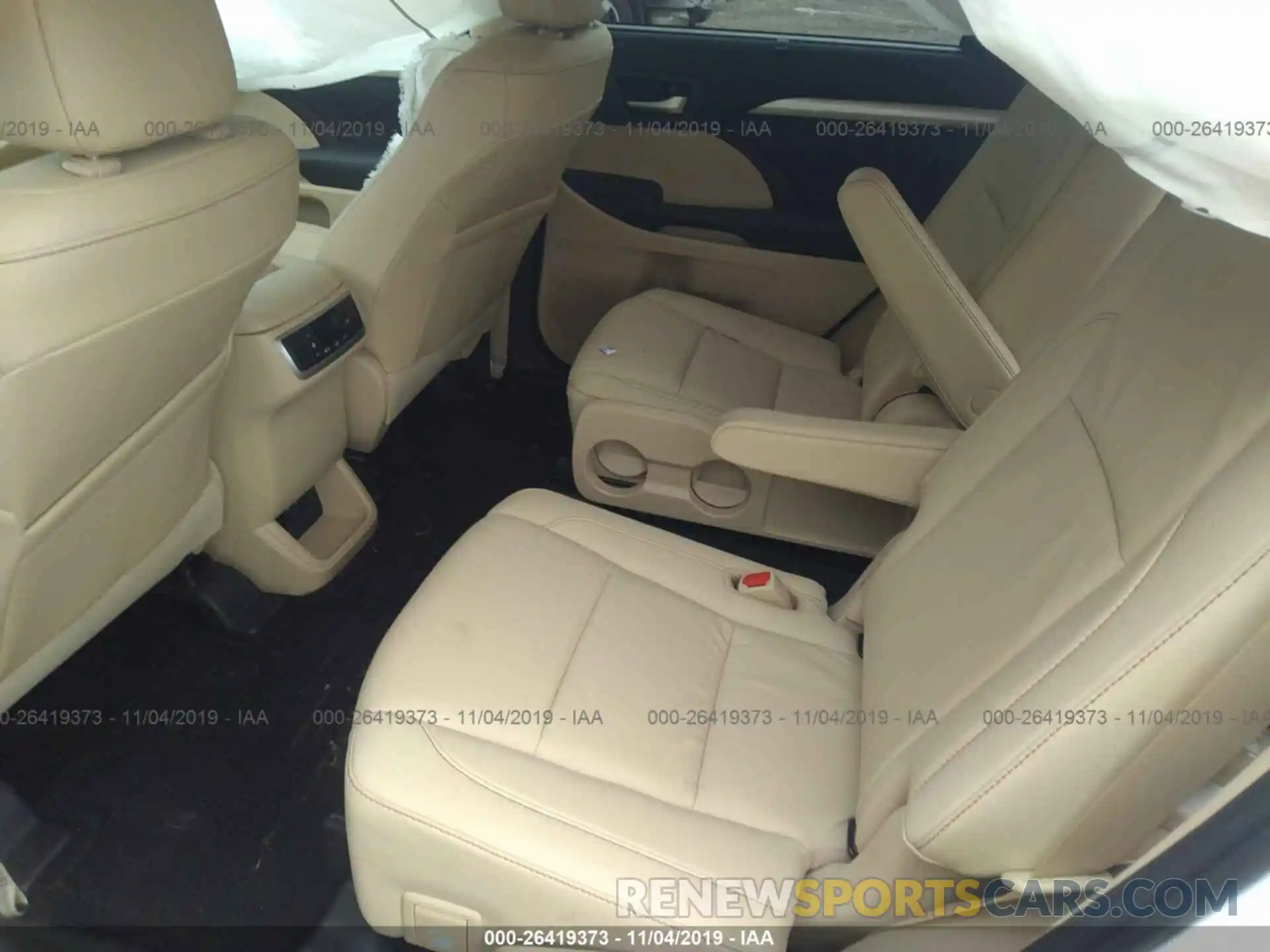 8 Фотография поврежденного автомобиля 5TDKZRFH1KS354271 TOYOTA HIGHLANDER 2019