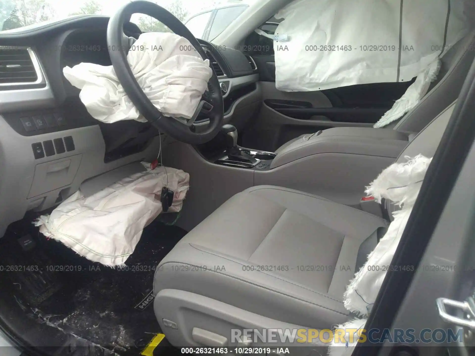 5 Photograph of a damaged car 5TDKZRFH1KS562277 TOYOTA HIGHLANDER 2019