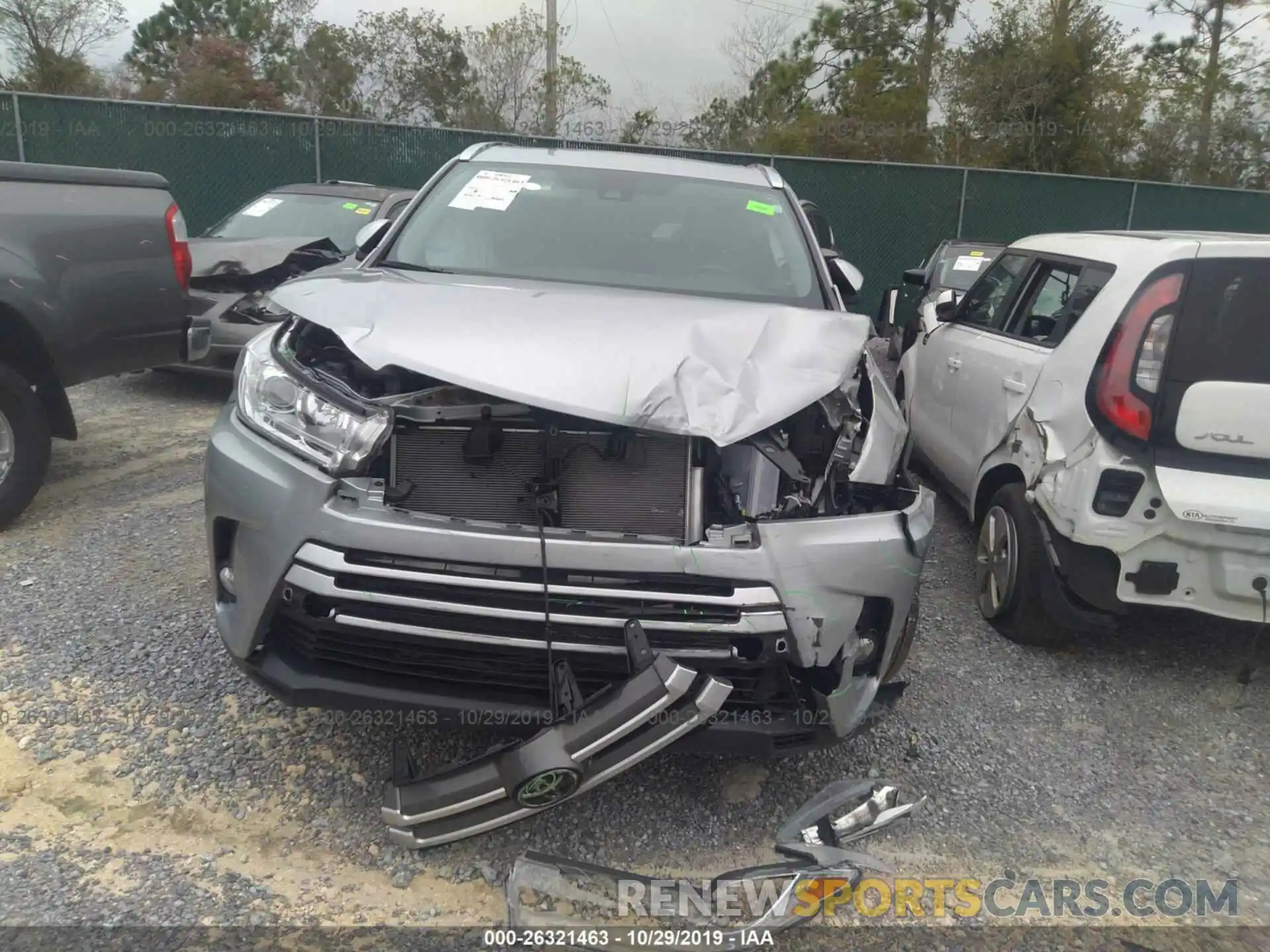 6 Photograph of a damaged car 5TDKZRFH1KS562277 TOYOTA HIGHLANDER 2019