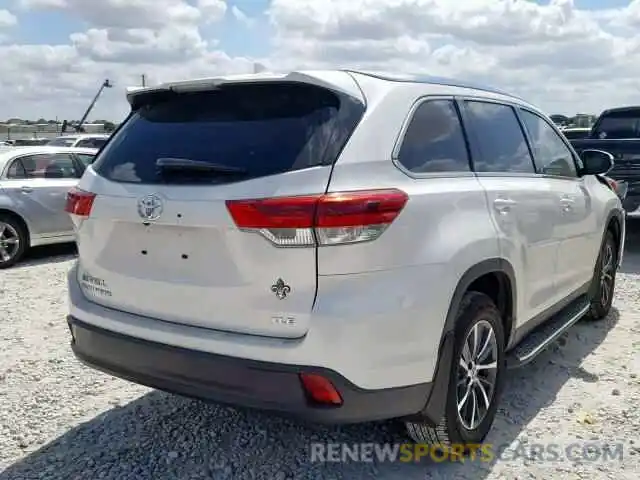 4 Photograph of a damaged car 5TDKZRFH1KS563557 TOYOTA HIGHLANDER 2019