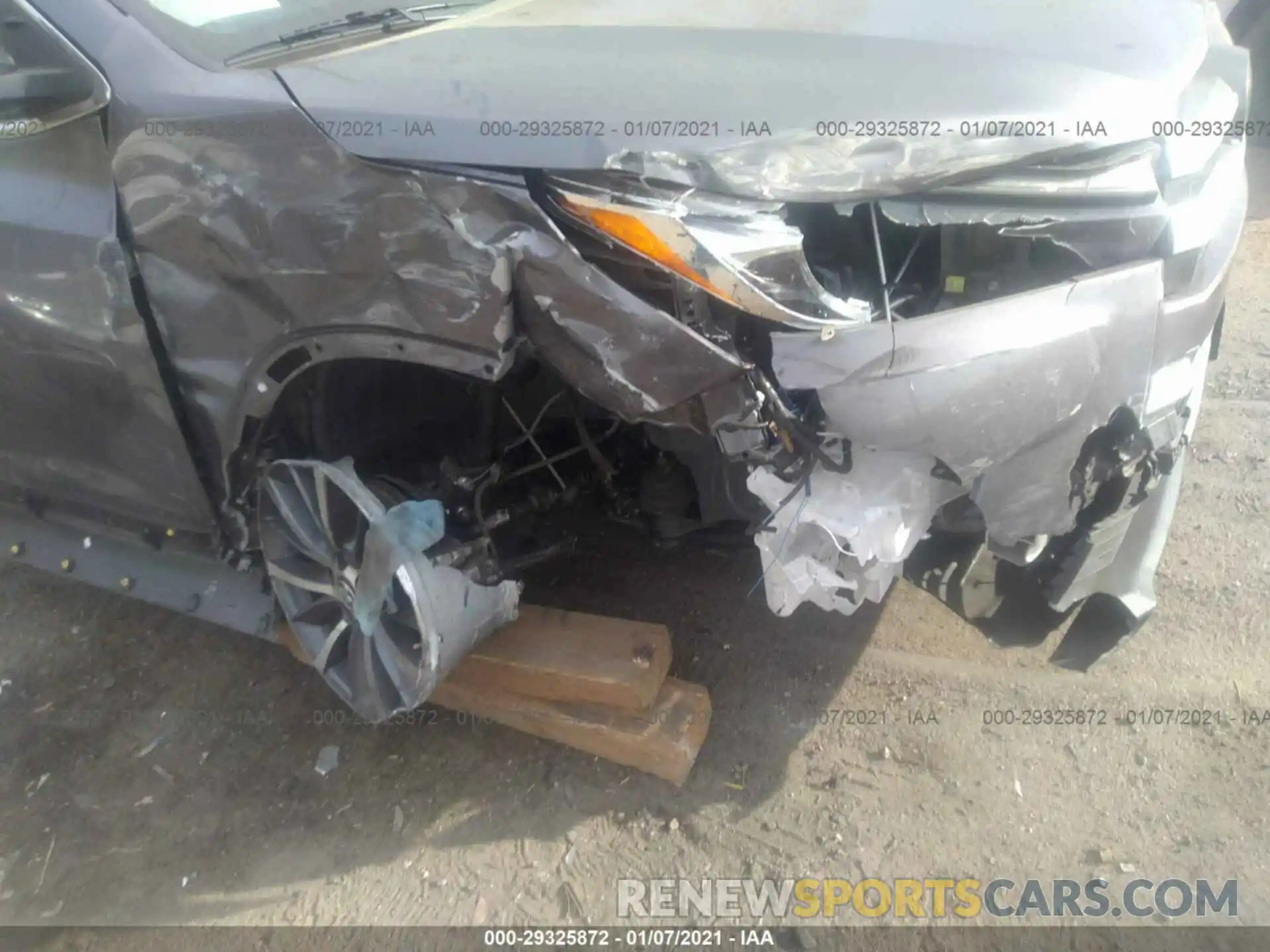 6 Фотография поврежденного автомобиля 5TDKZRFH2KS313017 TOYOTA HIGHLANDER 2019