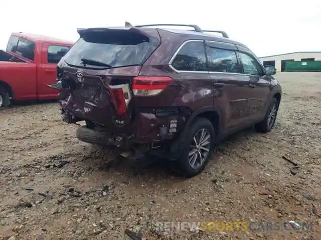 4 Фотография поврежденного автомобиля 5TDKZRFH2KS336846 TOYOTA HIGHLANDER 2019