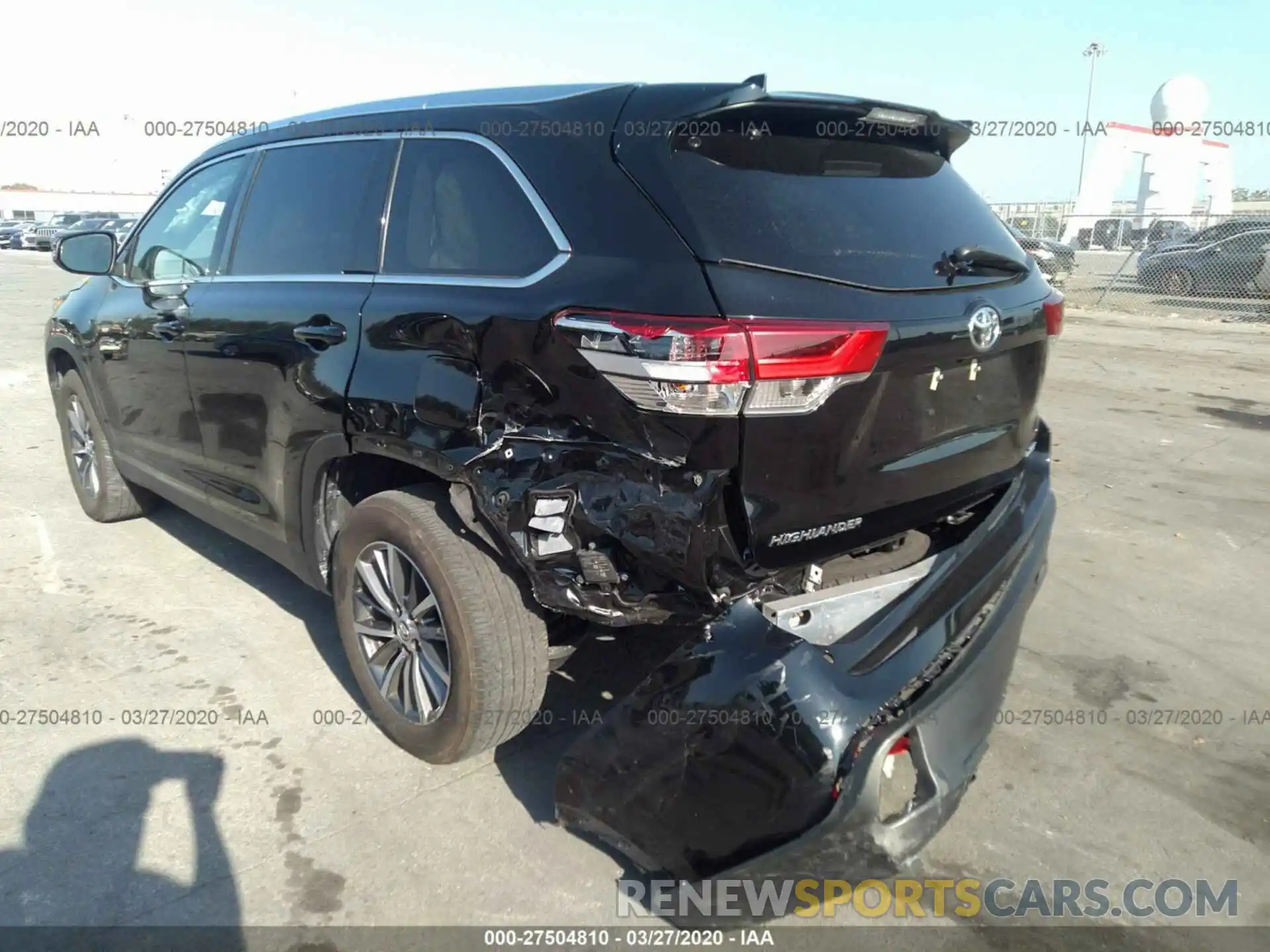 6 Photograph of a damaged car 5TDKZRFH2KS551174 TOYOTA HIGHLANDER 2019