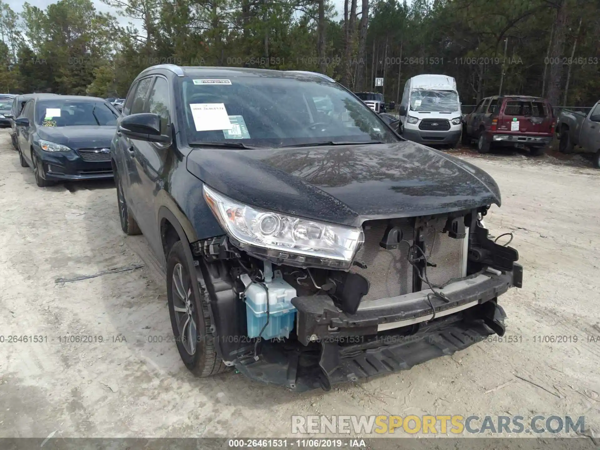 6 Photograph of a damaged car 5TDKZRFH2KS559047 TOYOTA HIGHLANDER 2019