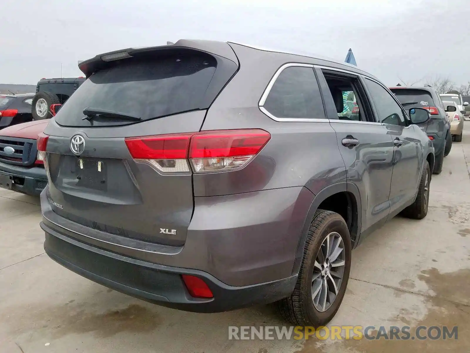 4 Фотография поврежденного автомобиля 5TDKZRFH2KS567830 TOYOTA HIGHLANDER 2019