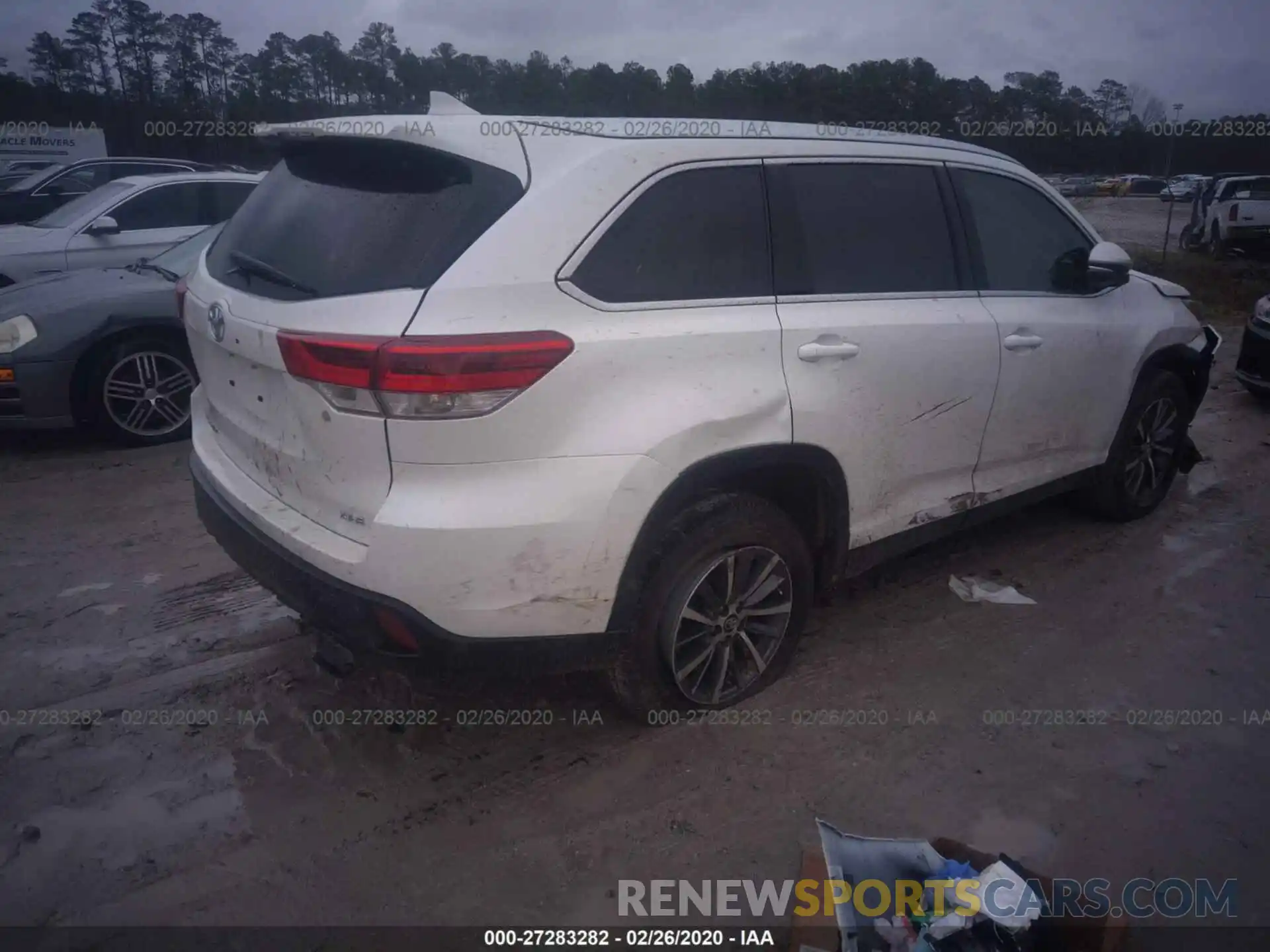 4 Фотография поврежденного автомобиля 5TDKZRFH2KS570727 TOYOTA HIGHLANDER 2019