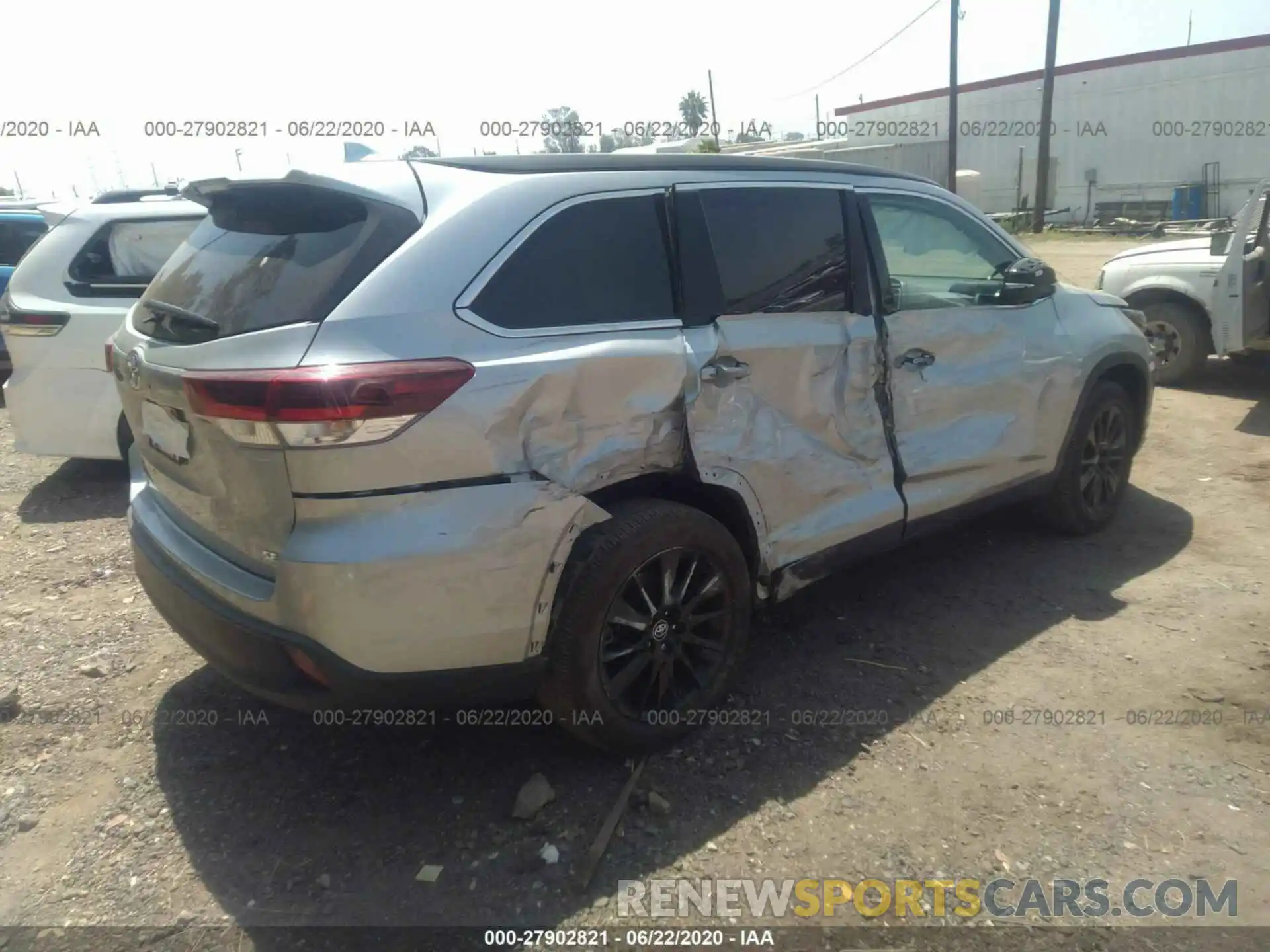 4 Фотография поврежденного автомобиля 5TDKZRFH2KS573174 TOYOTA HIGHLANDER 2019