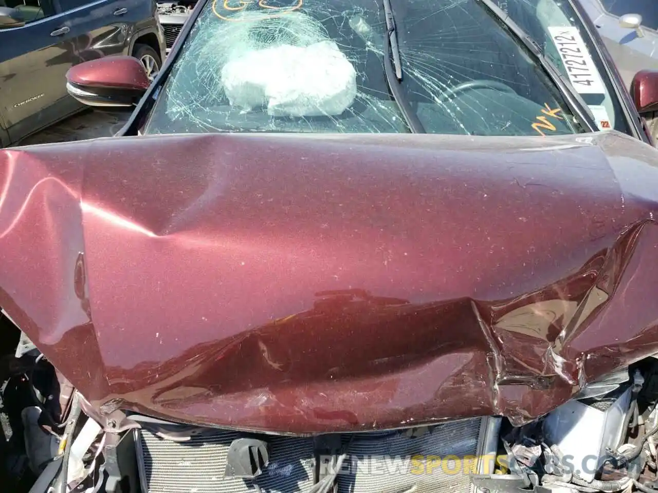 7 Photograph of a damaged car 5TDKZRFH3KS310160 TOYOTA HIGHLANDER 2019