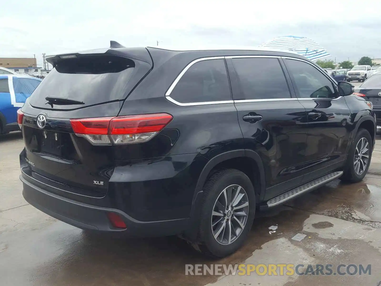 4 Фотография поврежденного автомобиля 5TDKZRFH3KS365160 TOYOTA HIGHLANDER 2019