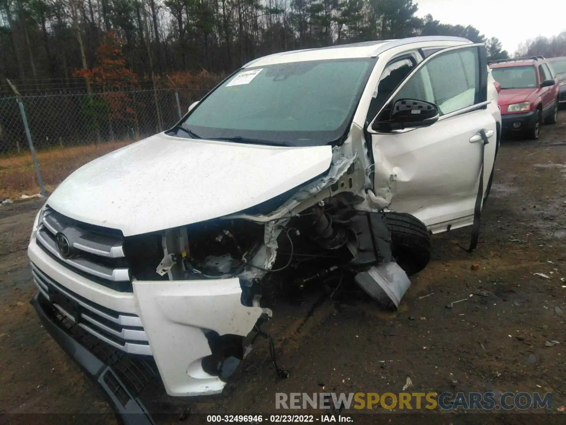 2 Photograph of a damaged car 5TDKZRFH3KS556030 TOYOTA HIGHLANDER 2019