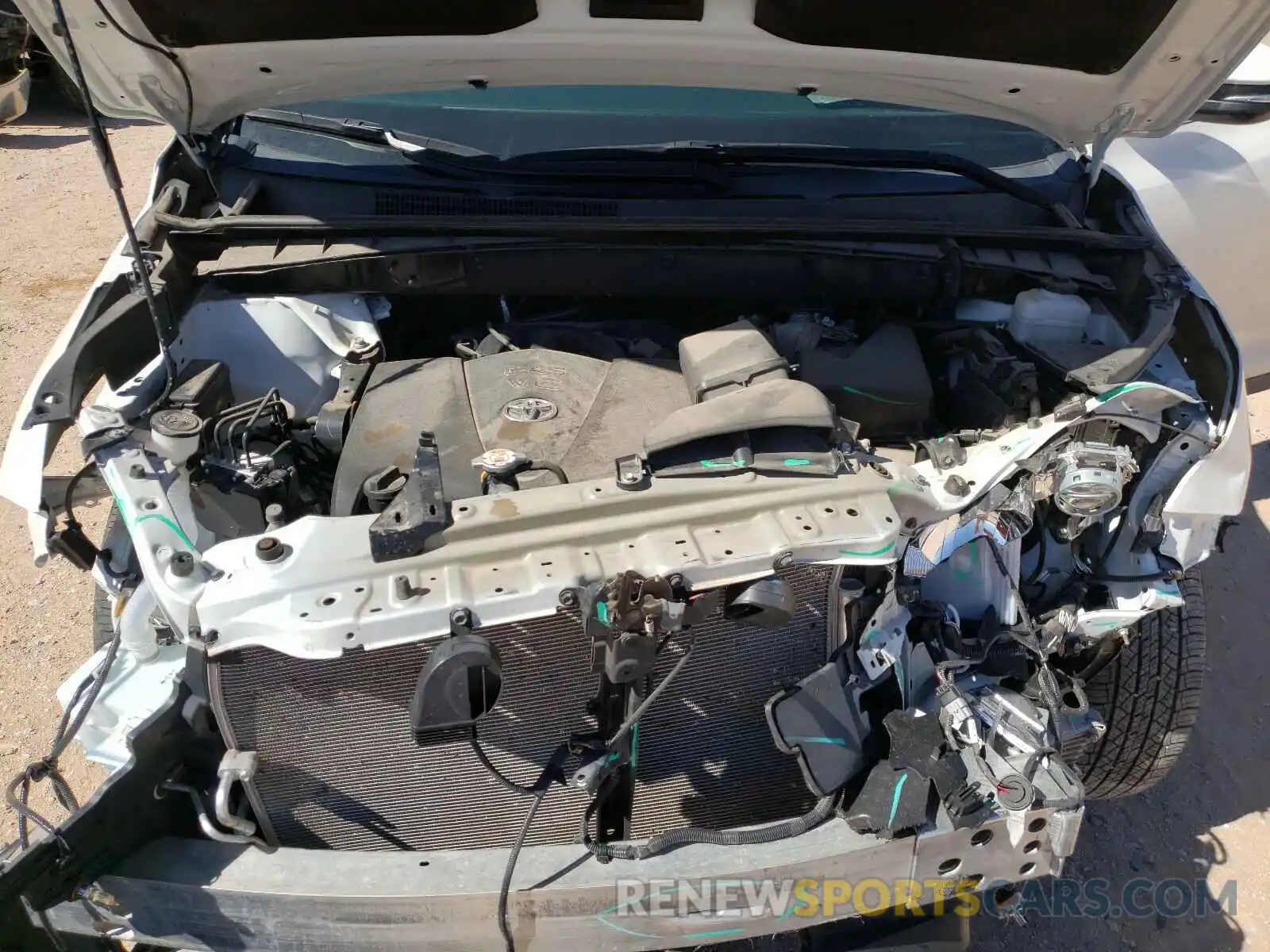 7 Photograph of a damaged car 5TDKZRFH3KS557372 TOYOTA HIGHLANDER 2019