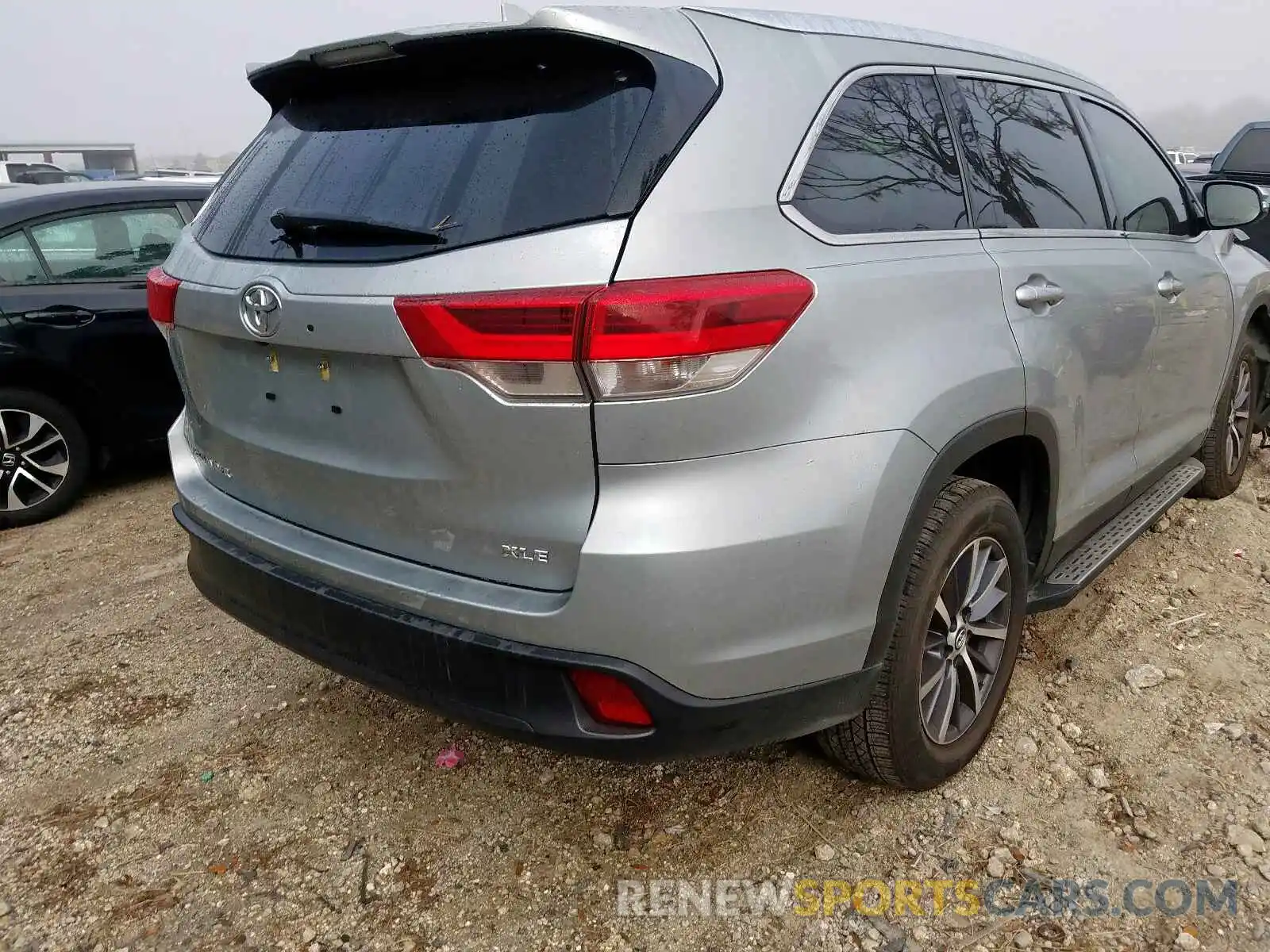 4 Фотография поврежденного автомобиля 5TDKZRFH3KS563267 TOYOTA HIGHLANDER 2019