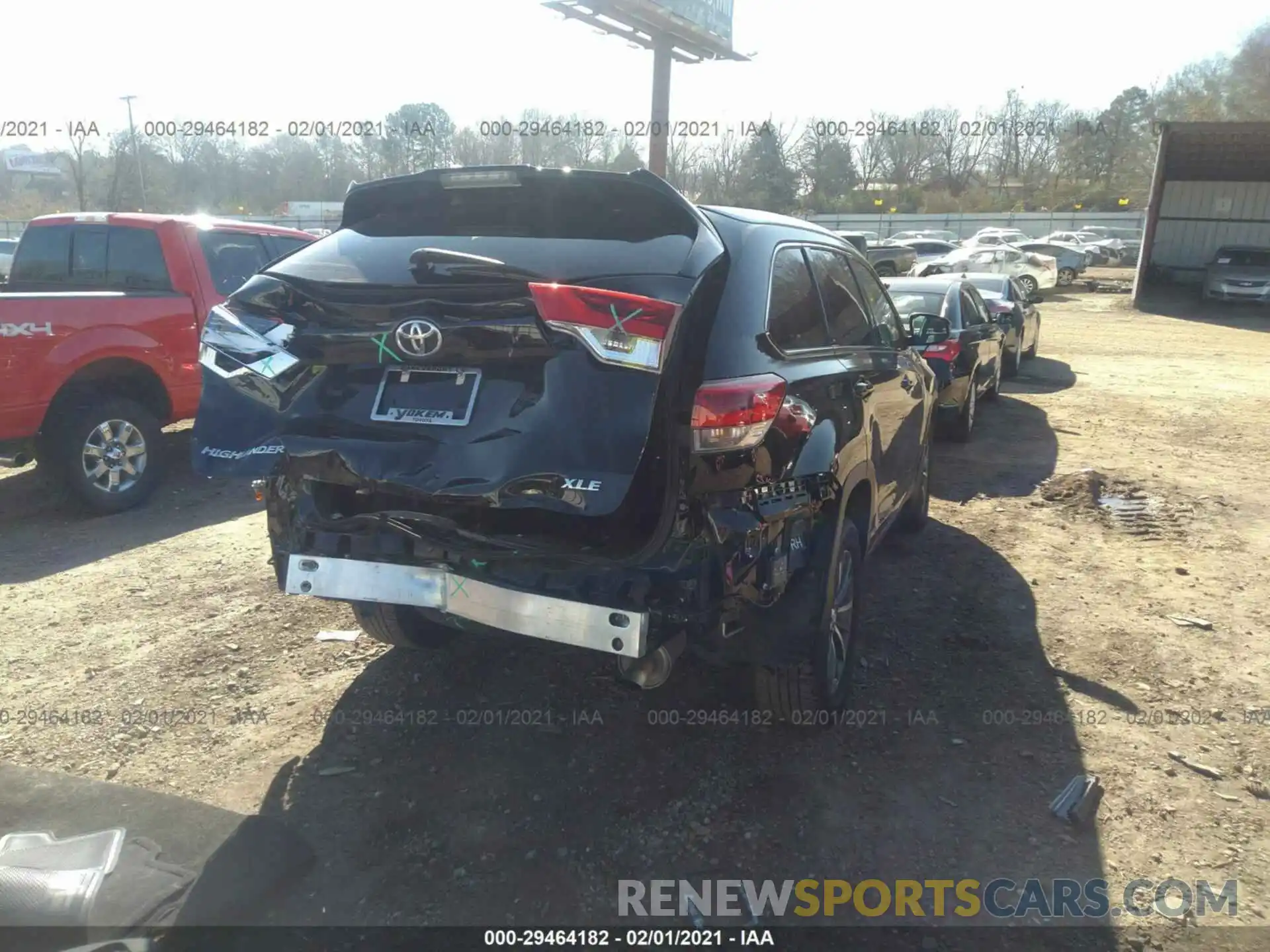 6 Photograph of a damaged car 5TDKZRFH3KS567920 TOYOTA HIGHLANDER 2019