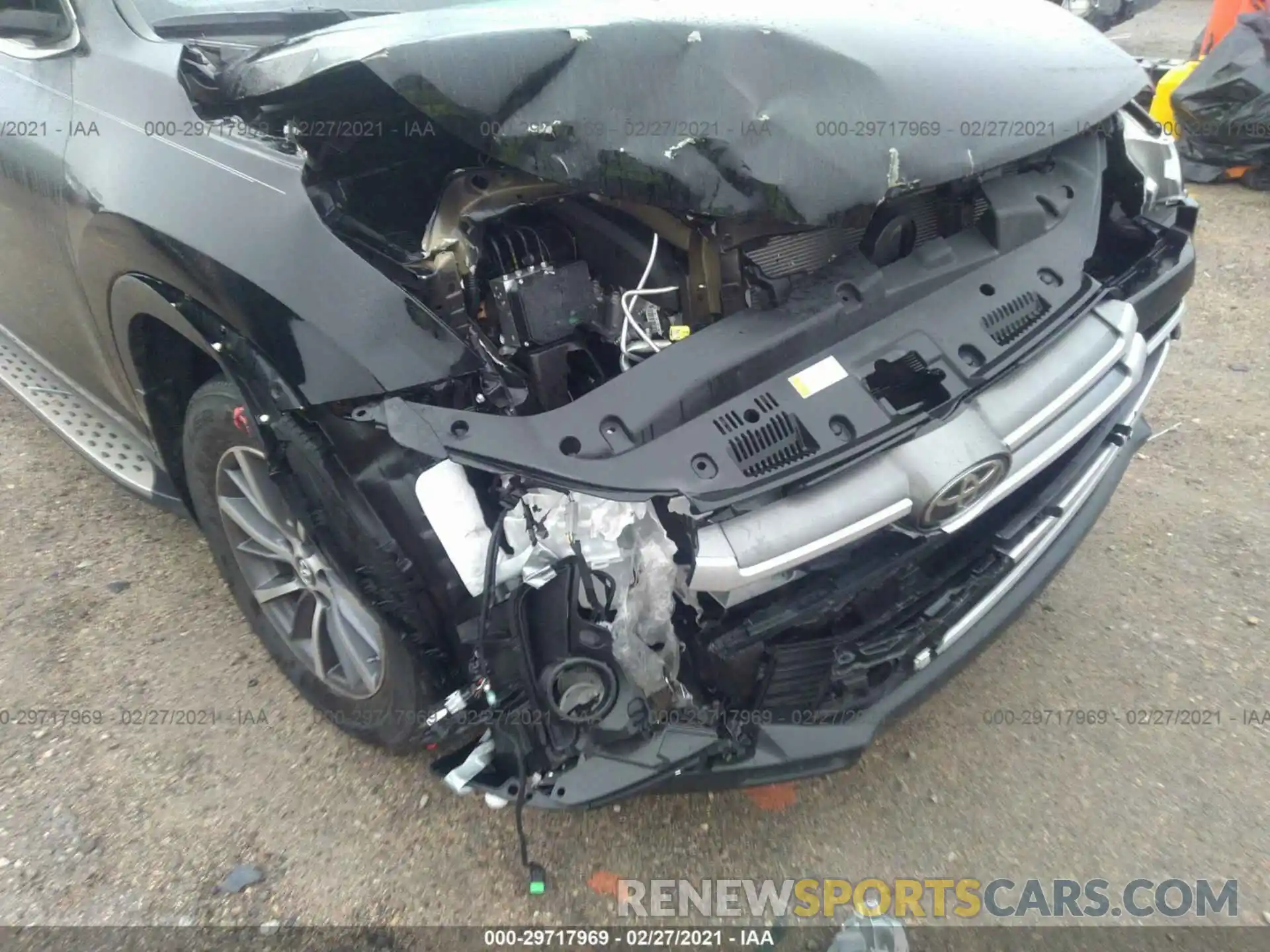 6 Photograph of a damaged car 5TDKZRFH3KS569554 TOYOTA HIGHLANDER 2019