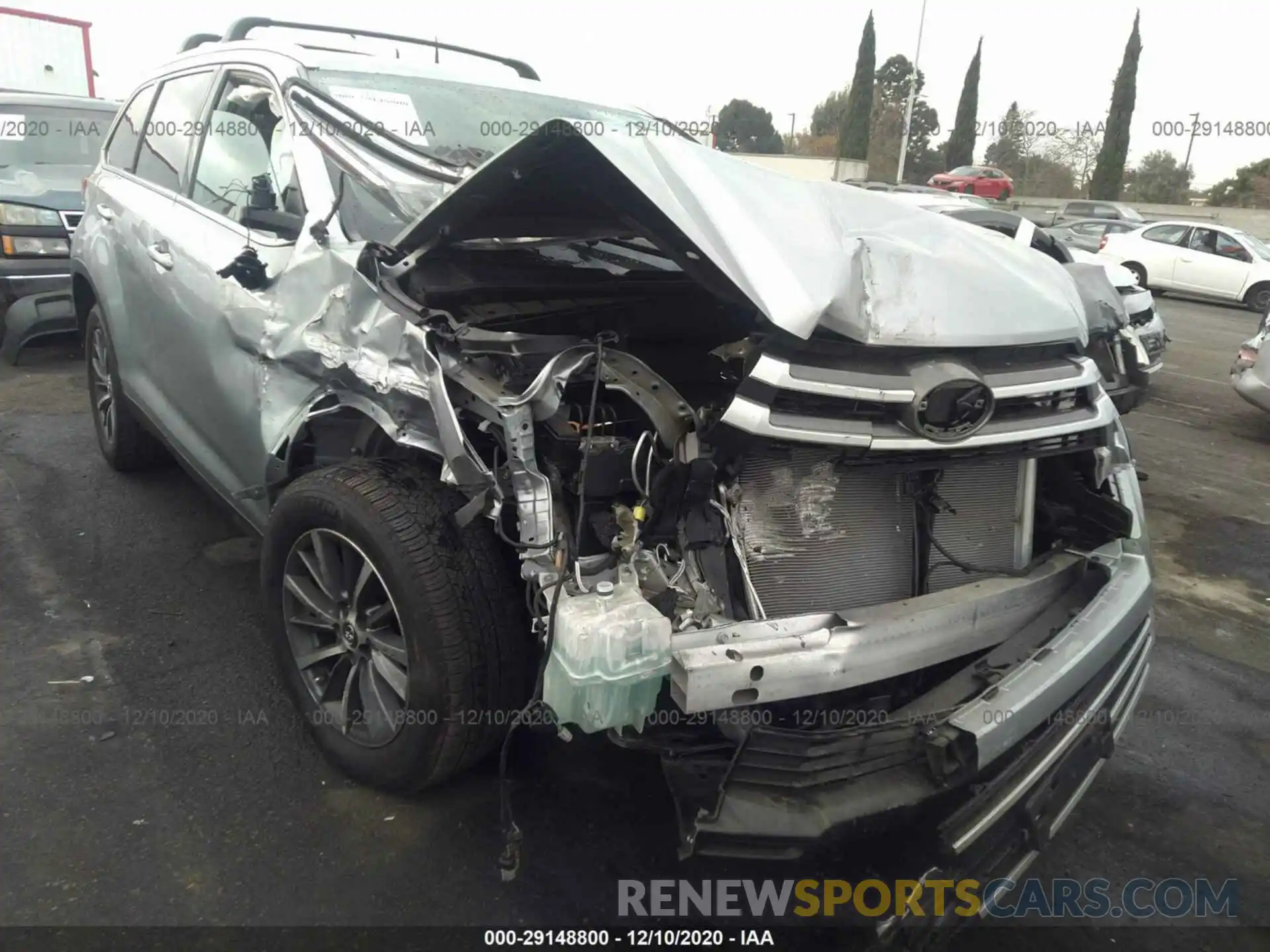 6 Photograph of a damaged car 5TDKZRFH3KS570087 TOYOTA HIGHLANDER 2019