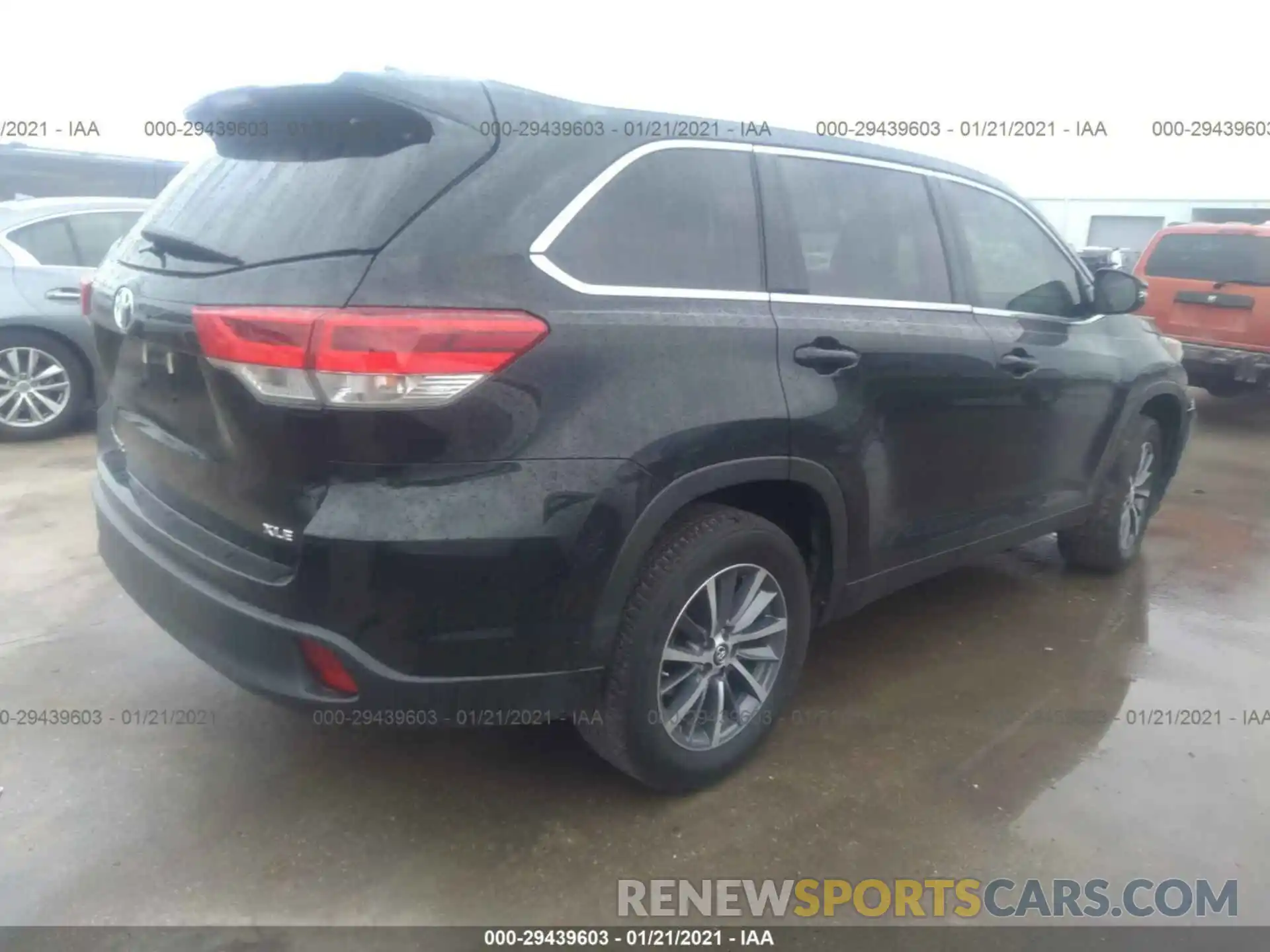 4 Фотография поврежденного автомобиля 5TDKZRFH3KS570753 TOYOTA HIGHLANDER 2019