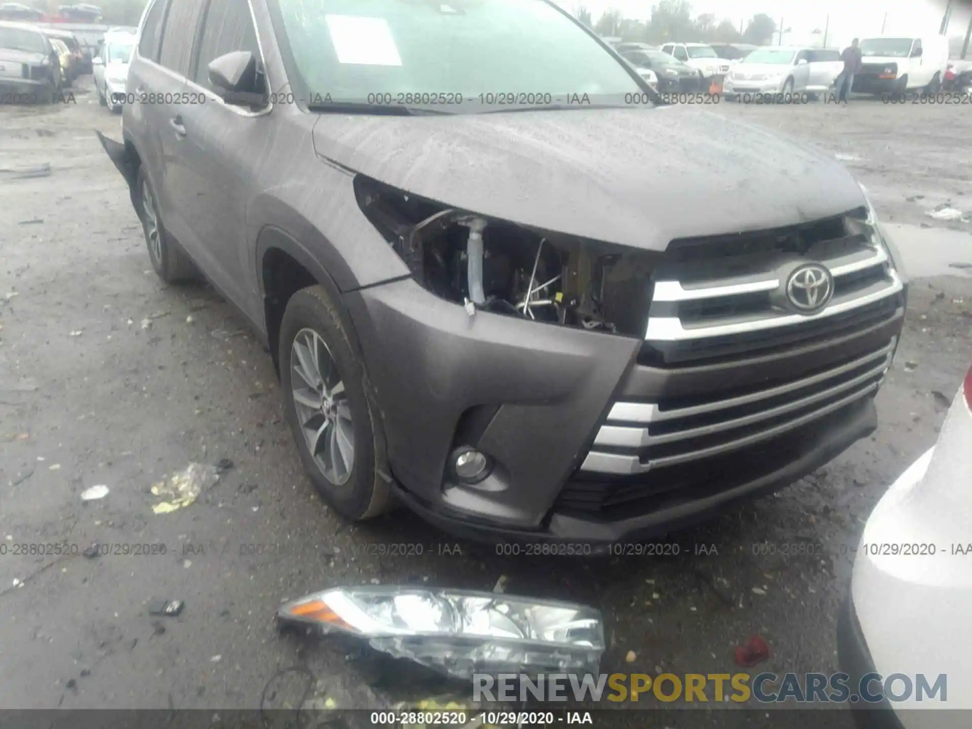 6 Photograph of a damaged car 5TDKZRFH3KS571319 TOYOTA HIGHLANDER 2019