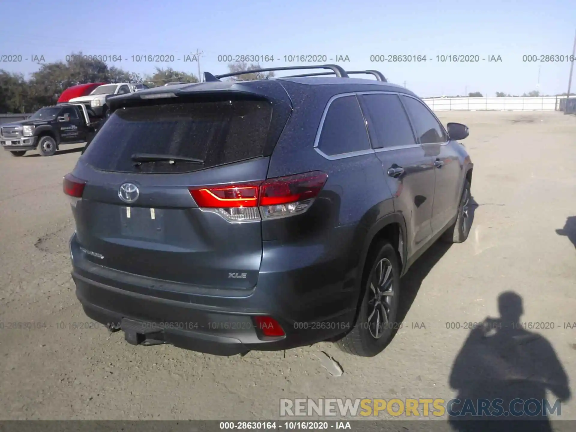 4 Фотография поврежденного автомобиля 5TDKZRFH4KS313522 TOYOTA HIGHLANDER 2019