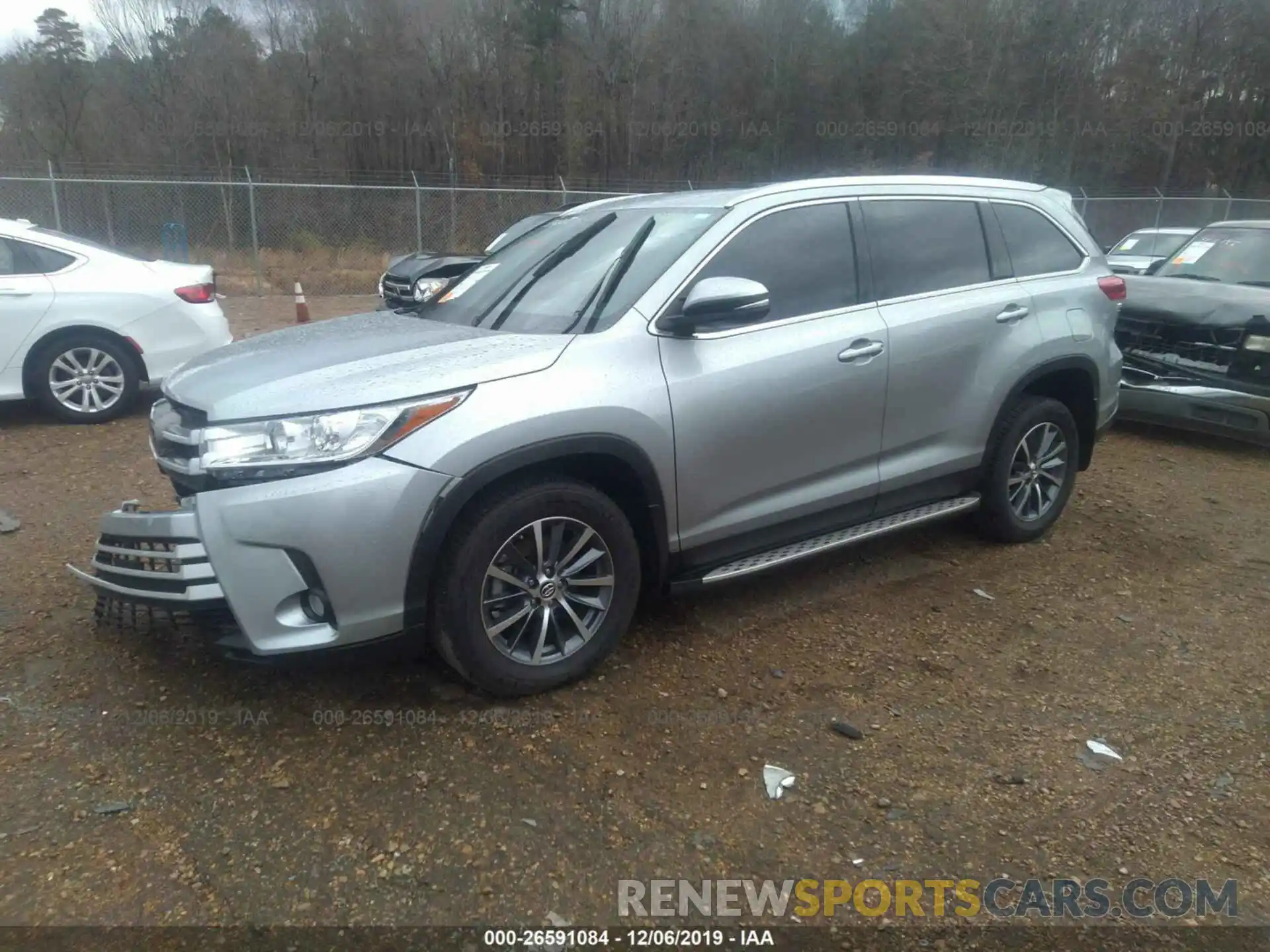 2 Фотография поврежденного автомобиля 5TDKZRFH4KS343989 TOYOTA HIGHLANDER 2019