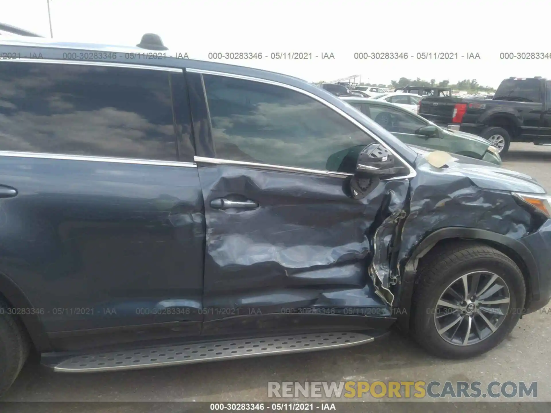 6 Photograph of a damaged car 5TDKZRFH4KS349517 TOYOTA HIGHLANDER 2019