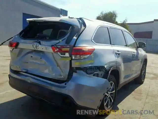 4 Photograph of a damaged car 5TDKZRFH5KS313187 TOYOTA HIGHLANDER 2019