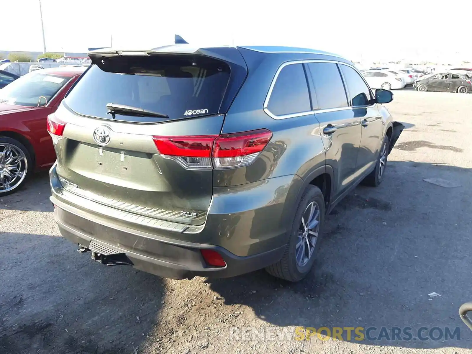 4 Фотография поврежденного автомобиля 5TDKZRFH5KS314243 TOYOTA HIGHLANDER 2019