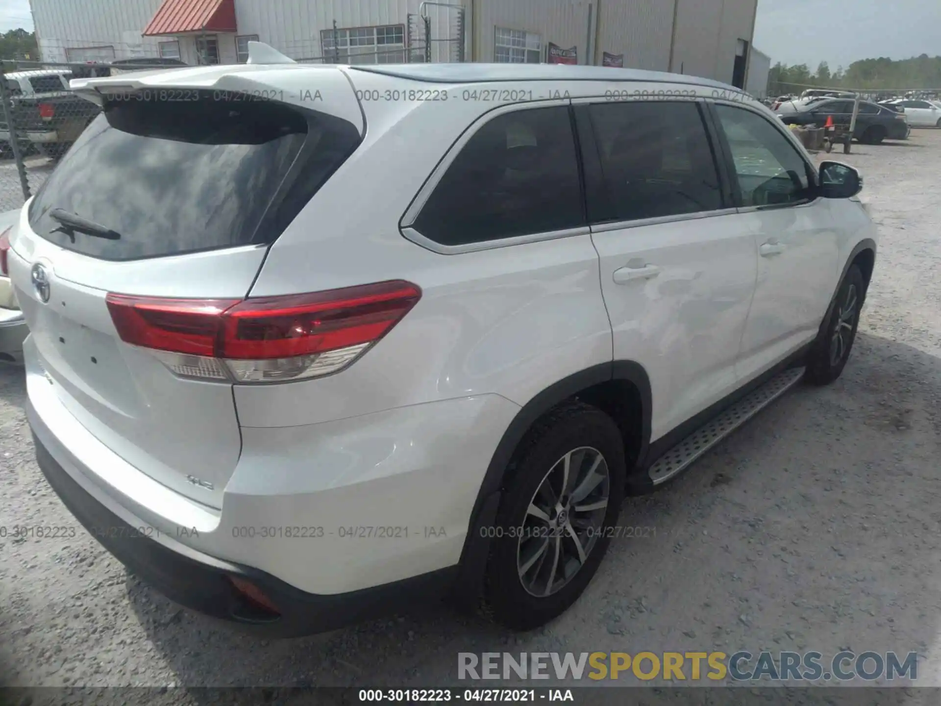 4 Фотография поврежденного автомобиля 5TDKZRFH5KS331558 TOYOTA HIGHLANDER 2019