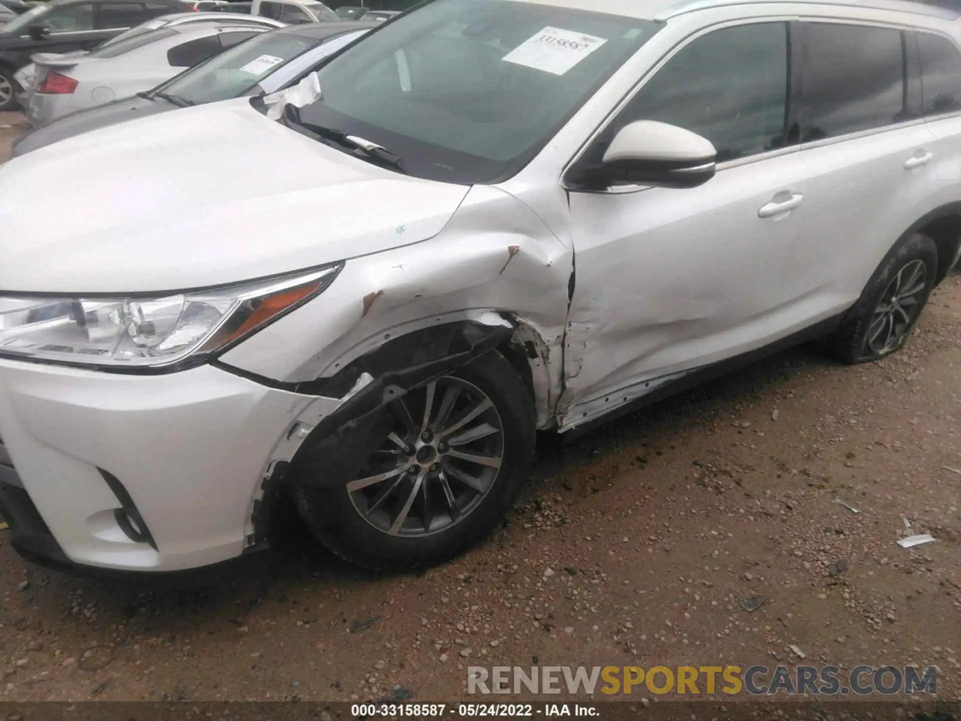 6 Photograph of a damaged car 5TDKZRFH5KS346447 TOYOTA HIGHLANDER 2019