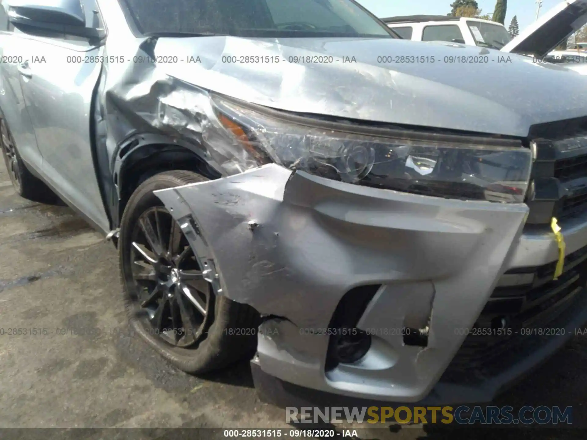 6 Photograph of a damaged car 5TDKZRFH5KS554604 TOYOTA HIGHLANDER 2019