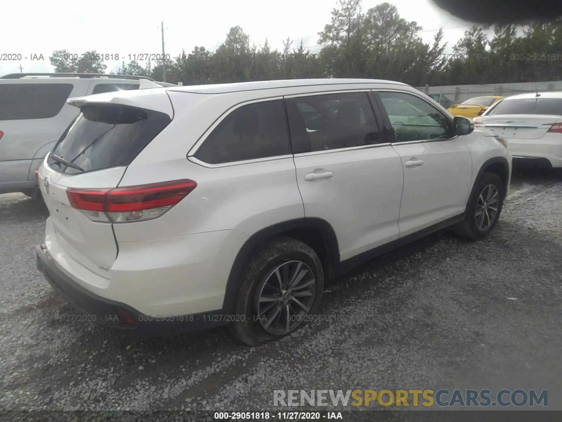 4 Фотография поврежденного автомобиля 5TDKZRFH5KS563481 TOYOTA HIGHLANDER 2019