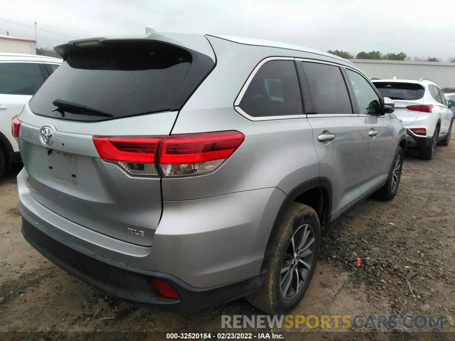 4 Фотография поврежденного автомобиля 5TDKZRFH5KS567045 TOYOTA HIGHLANDER 2019