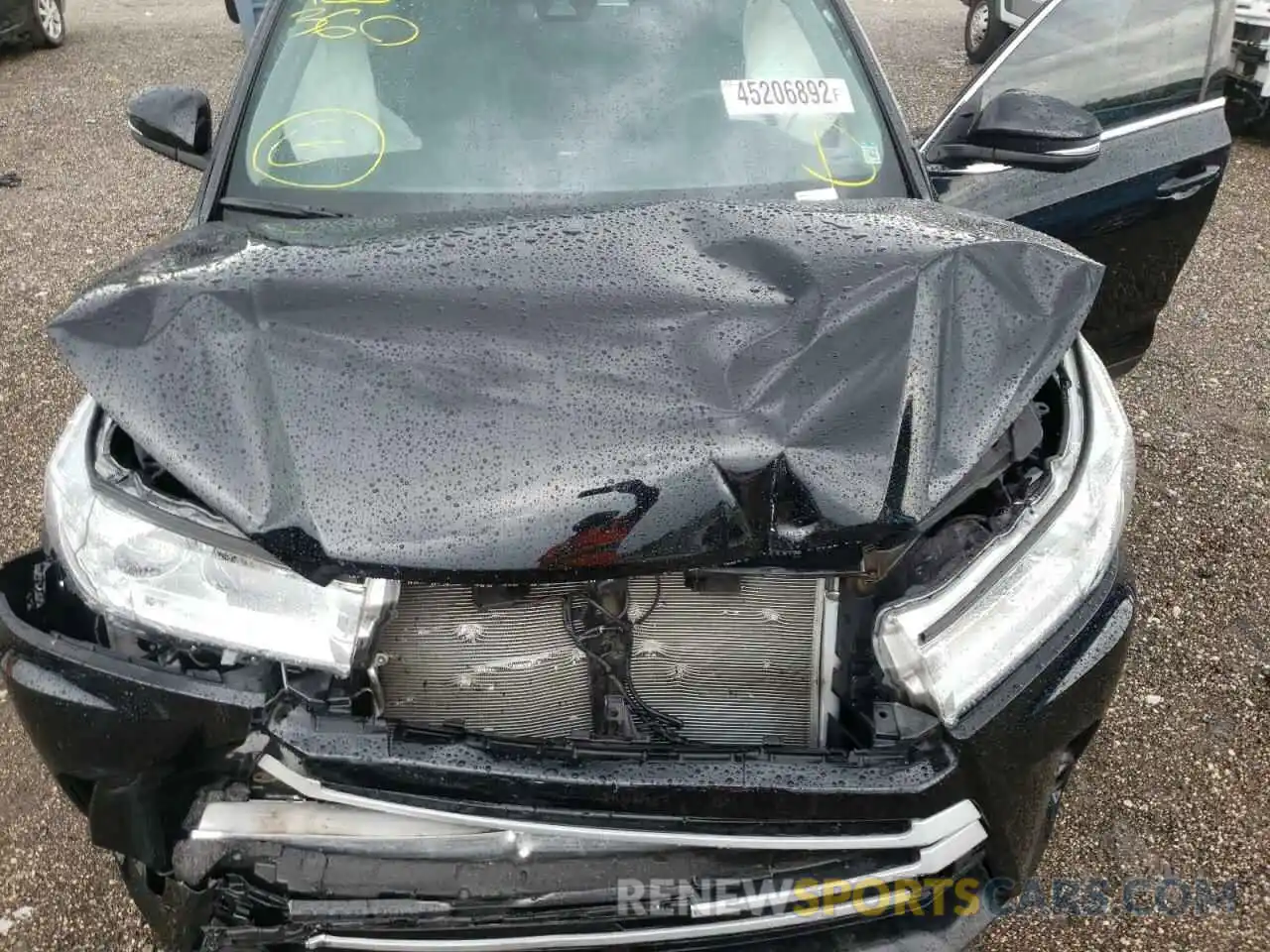 7 Photograph of a damaged car 5TDKZRFH5KS568373 TOYOTA HIGHLANDER 2019