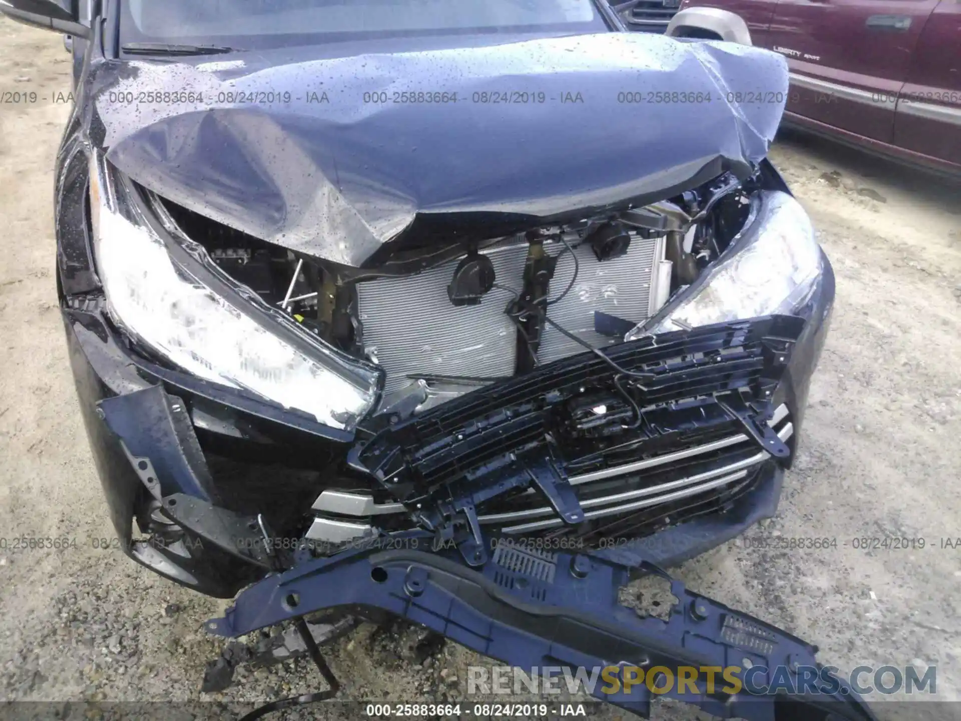 6 Photograph of a damaged car 5TDKZRFH5KS568468 TOYOTA HIGHLANDER 2019