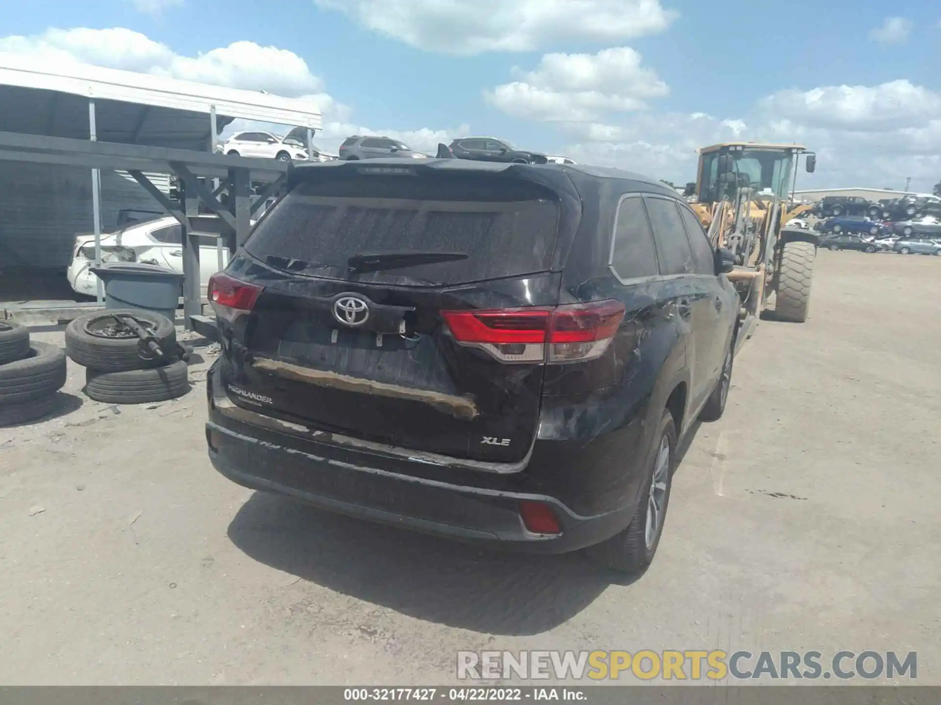 6 Photograph of a damaged car 5TDKZRFH5KS573783 TOYOTA HIGHLANDER 2019