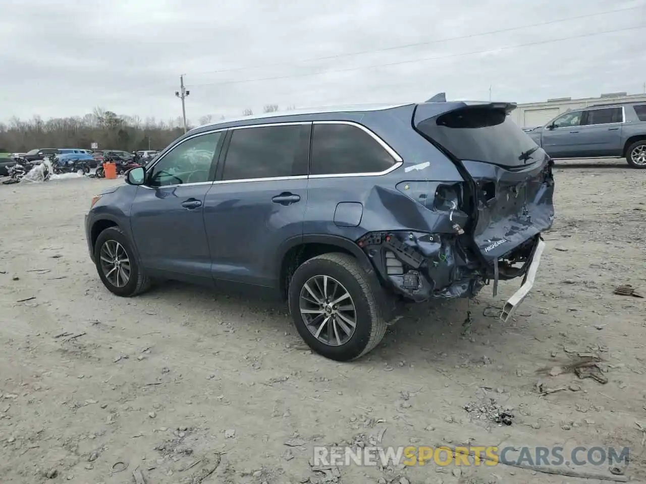 2 Фотография поврежденного автомобиля 5TDKZRFH6KS298179 TOYOTA HIGHLANDER 2019