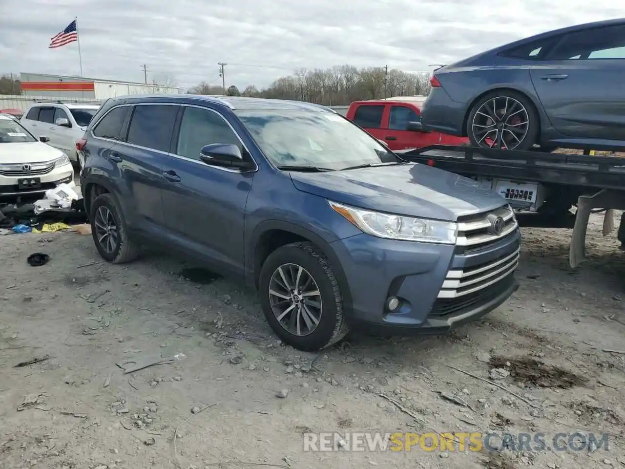 4 Фотография поврежденного автомобиля 5TDKZRFH6KS298179 TOYOTA HIGHLANDER 2019