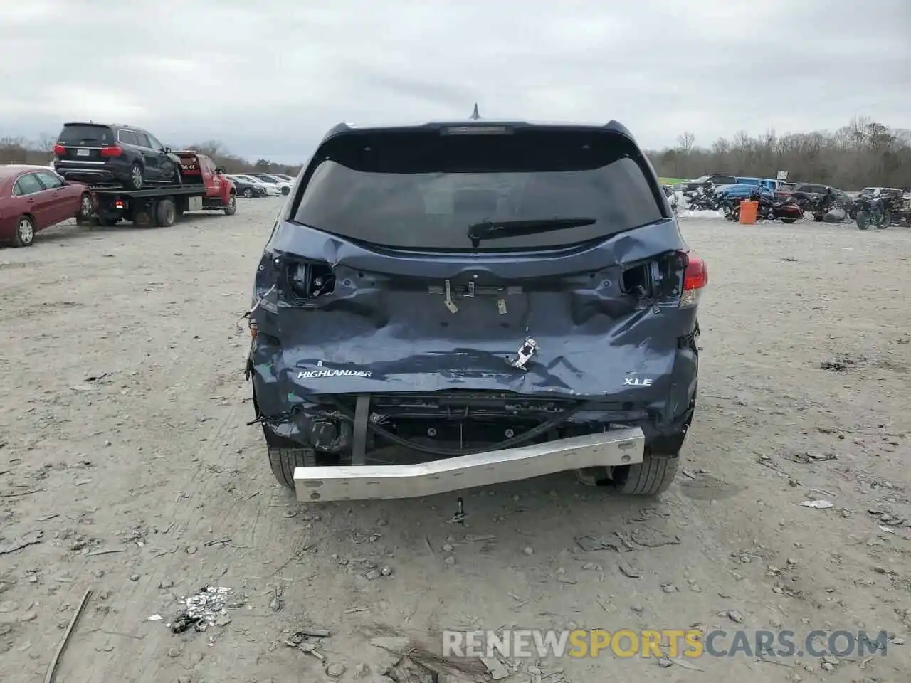 6 Photograph of a damaged car 5TDKZRFH6KS298179 TOYOTA HIGHLANDER 2019
