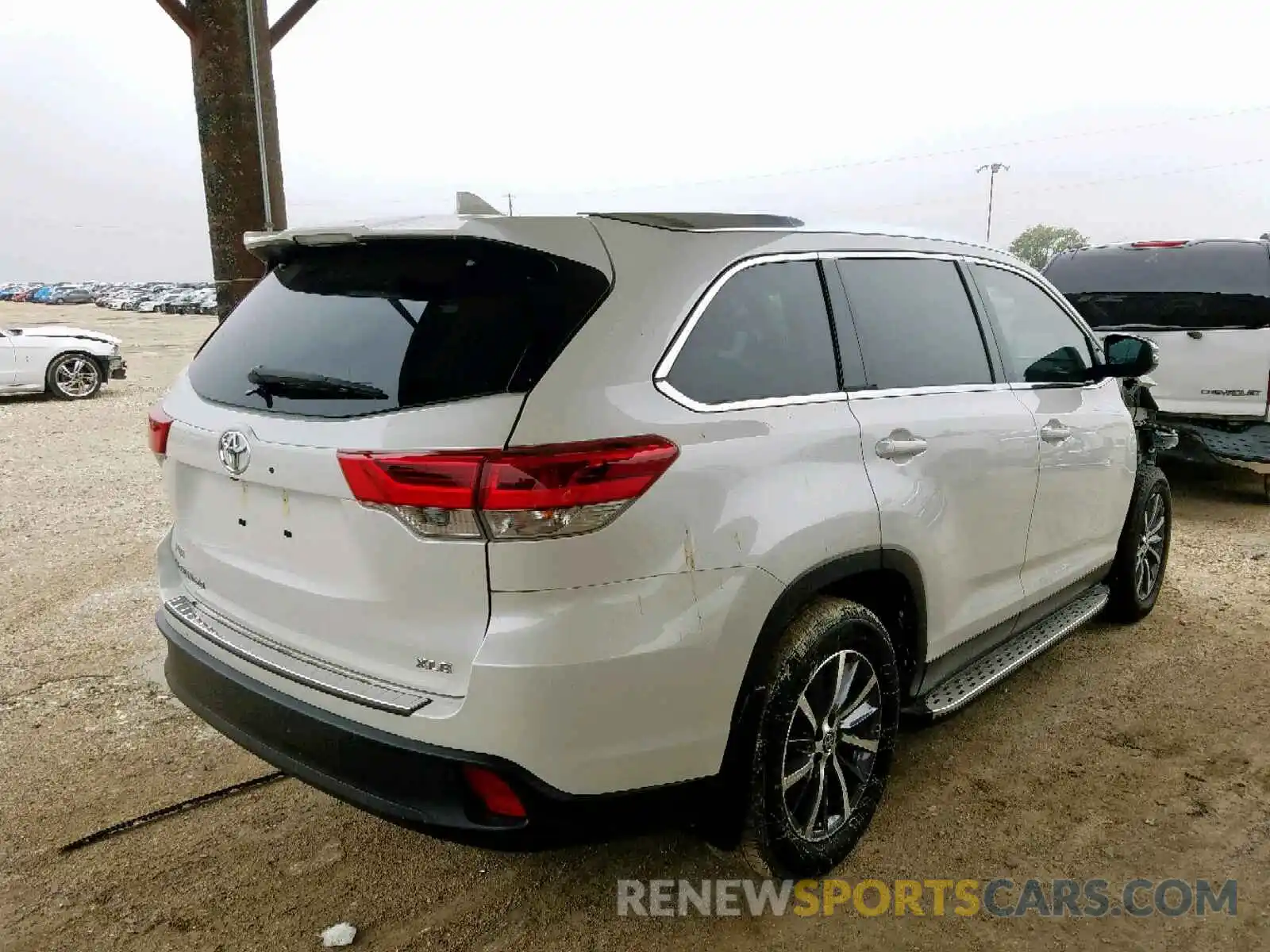 4 Фотография поврежденного автомобиля 5TDKZRFH6KS312579 TOYOTA HIGHLANDER 2019