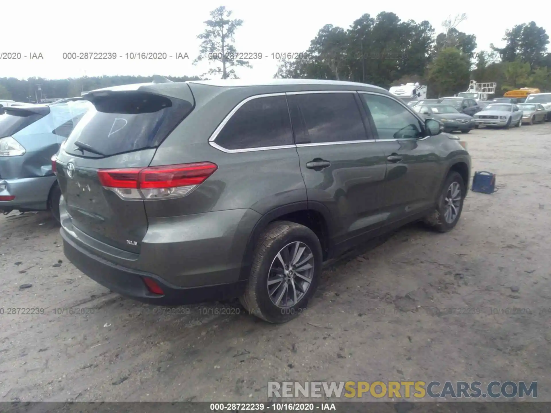 4 Фотография поврежденного автомобиля 5TDKZRFH6KS334730 TOYOTA HIGHLANDER 2019