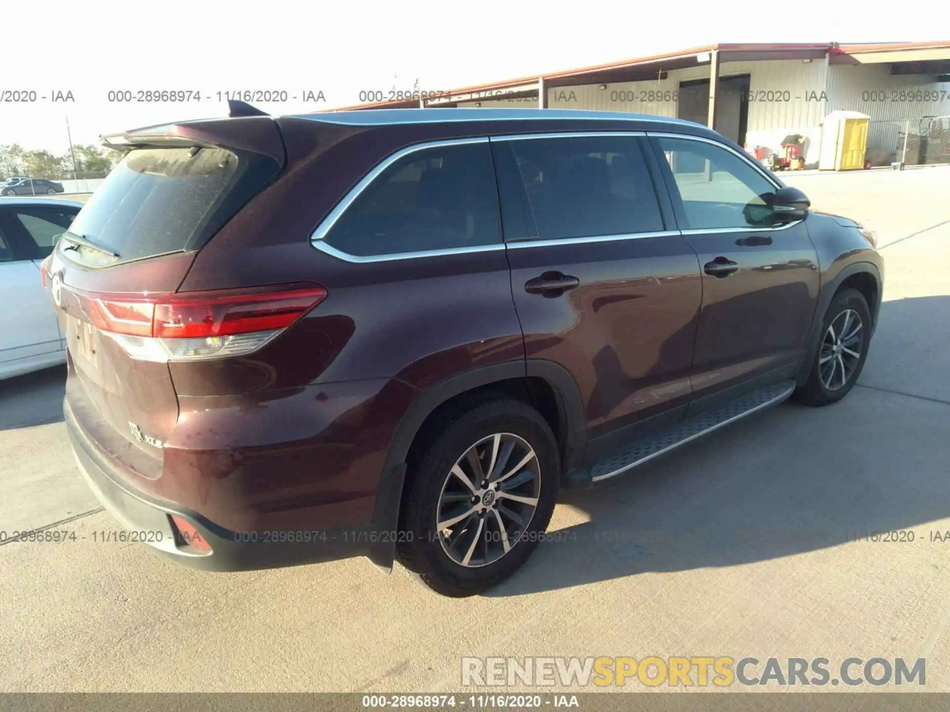 4 Фотография поврежденного автомобиля 5TDKZRFH6KS335344 TOYOTA HIGHLANDER 2019