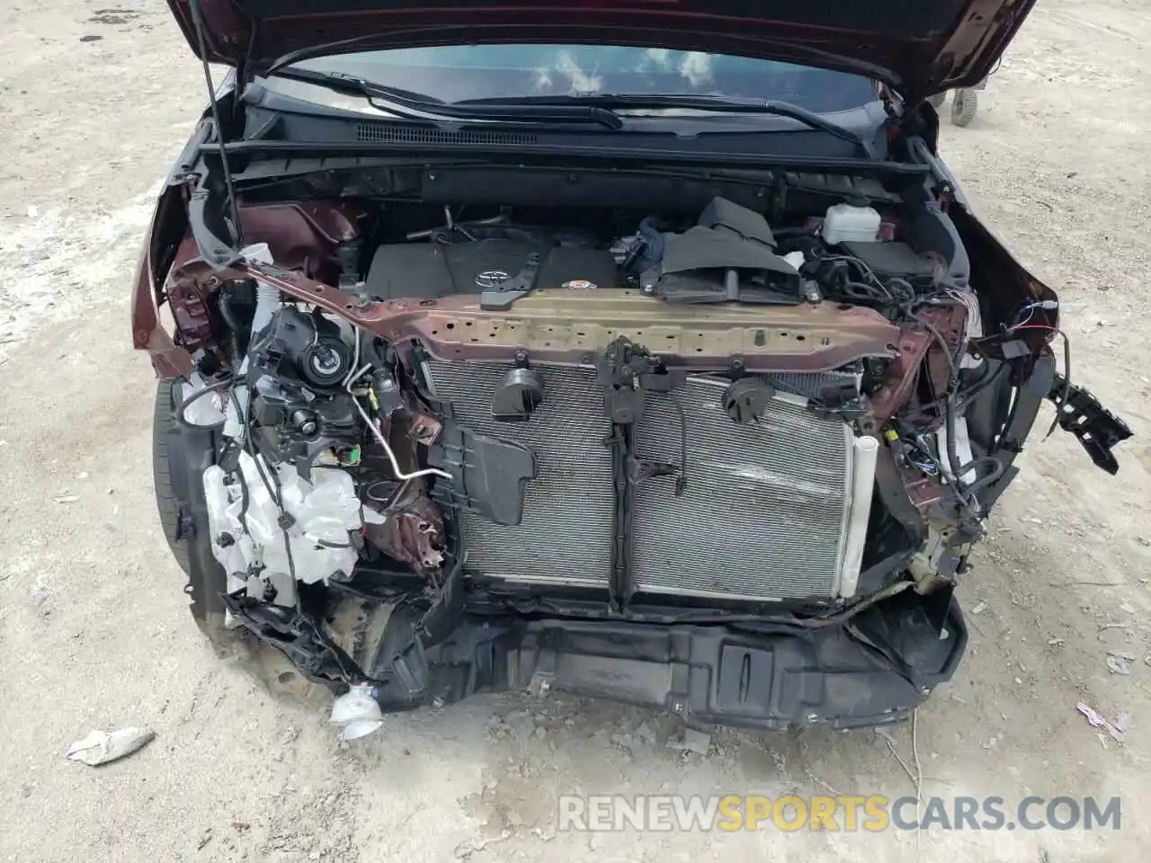 7 Photograph of a damaged car 5TDKZRFH6KS336543 TOYOTA HIGHLANDER 2019