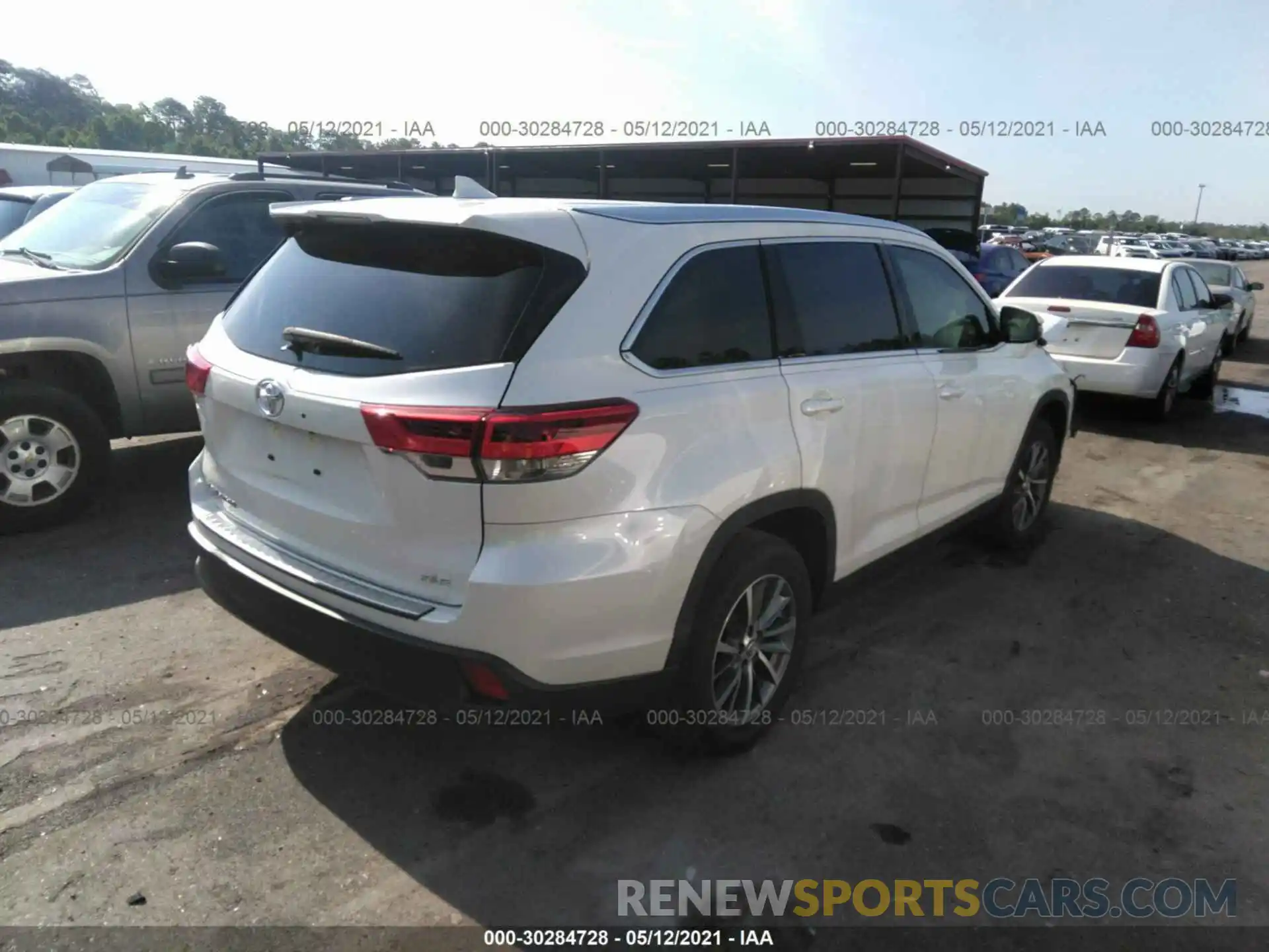 4 Фотография поврежденного автомобиля 5TDKZRFH6KS359000 TOYOTA HIGHLANDER 2019