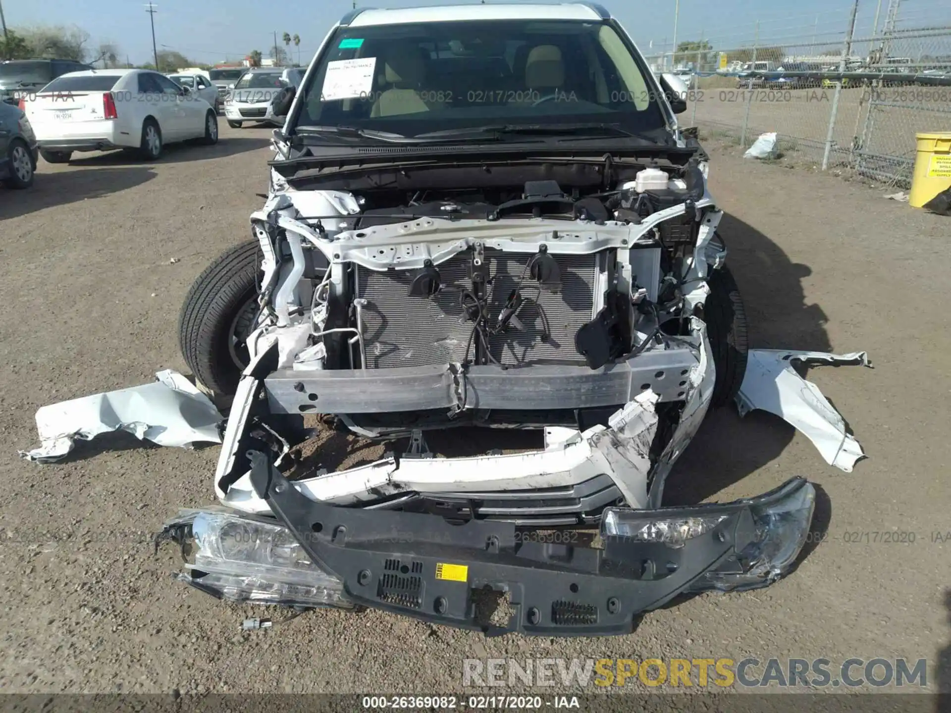 6 Photograph of a damaged car 5TDKZRFH6KS566681 TOYOTA HIGHLANDER 2019