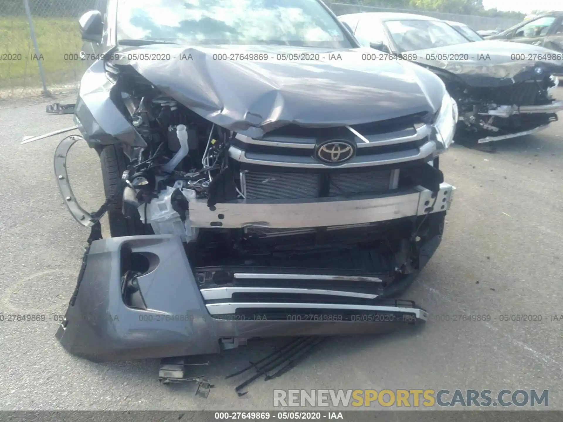 6 Photograph of a damaged car 5TDKZRFH6KS569631 TOYOTA HIGHLANDER 2019