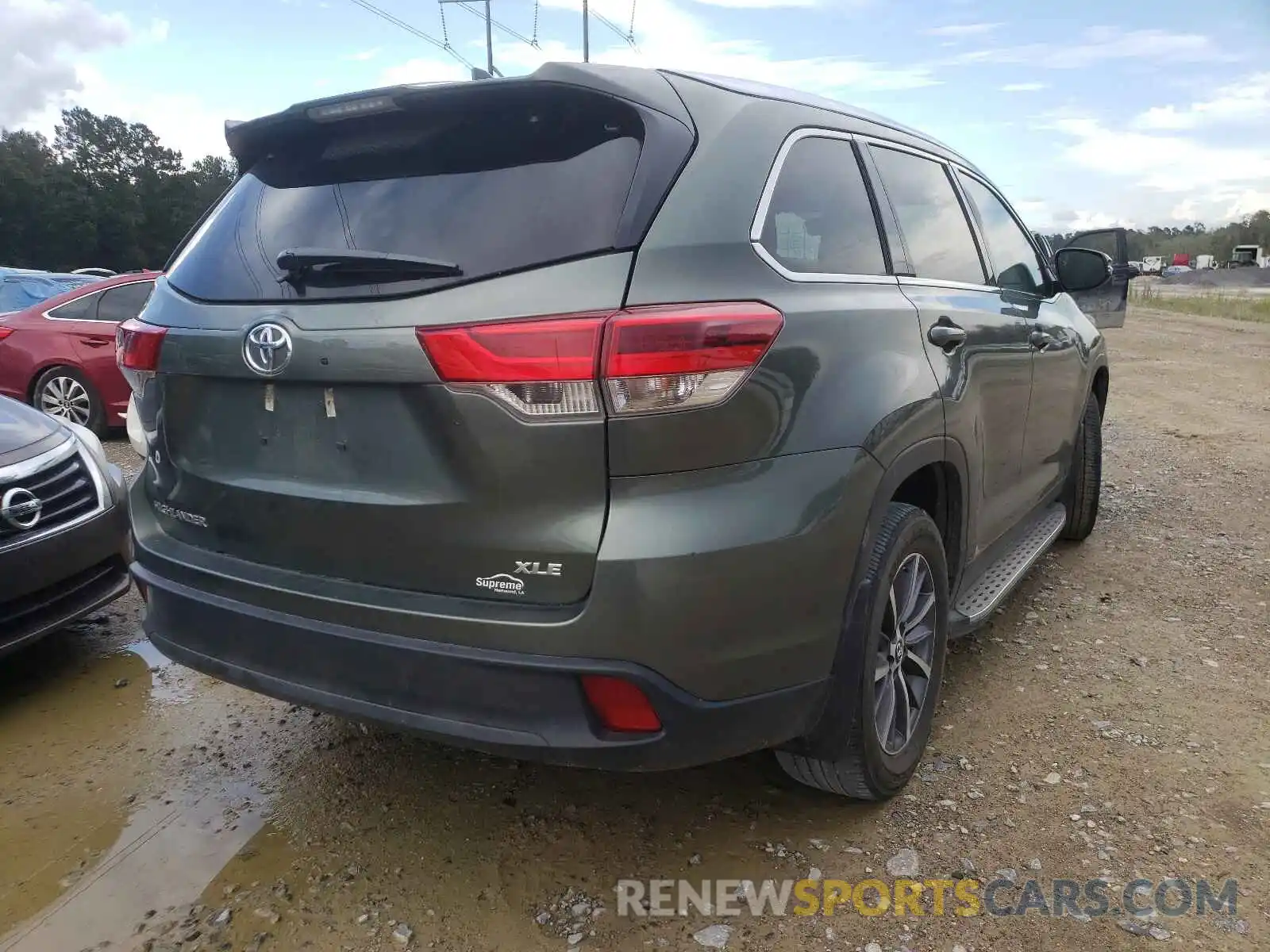 4 Фотография поврежденного автомобиля 5TDKZRFH7KS342741 TOYOTA HIGHLANDER 2019