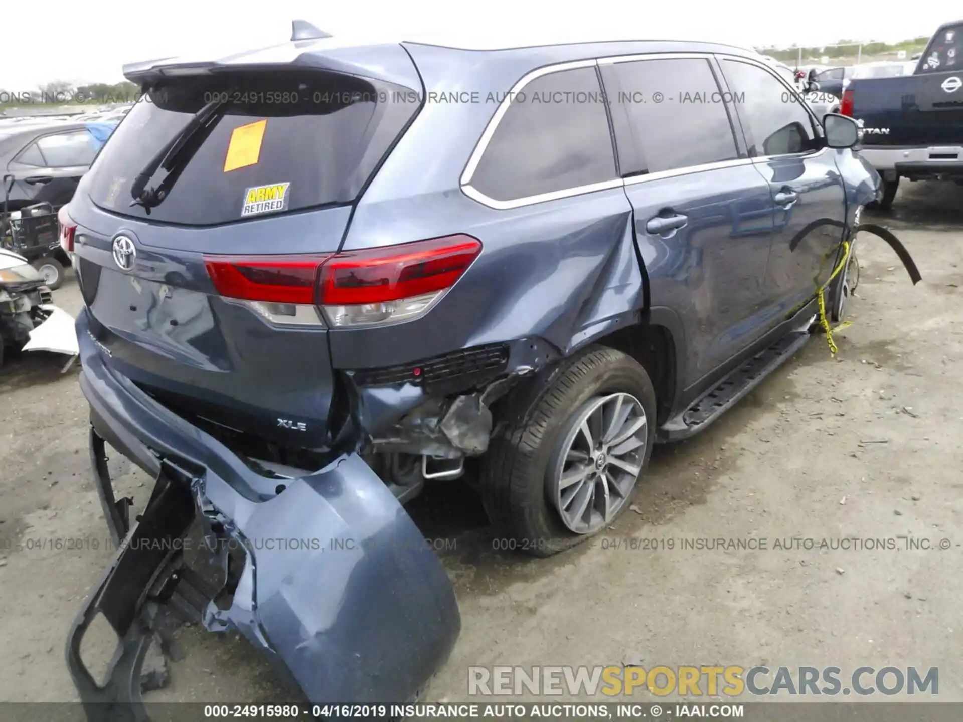 6 Photograph of a damaged car 5TDKZRFH8KS294683 TOYOTA HIGHLANDER 2019