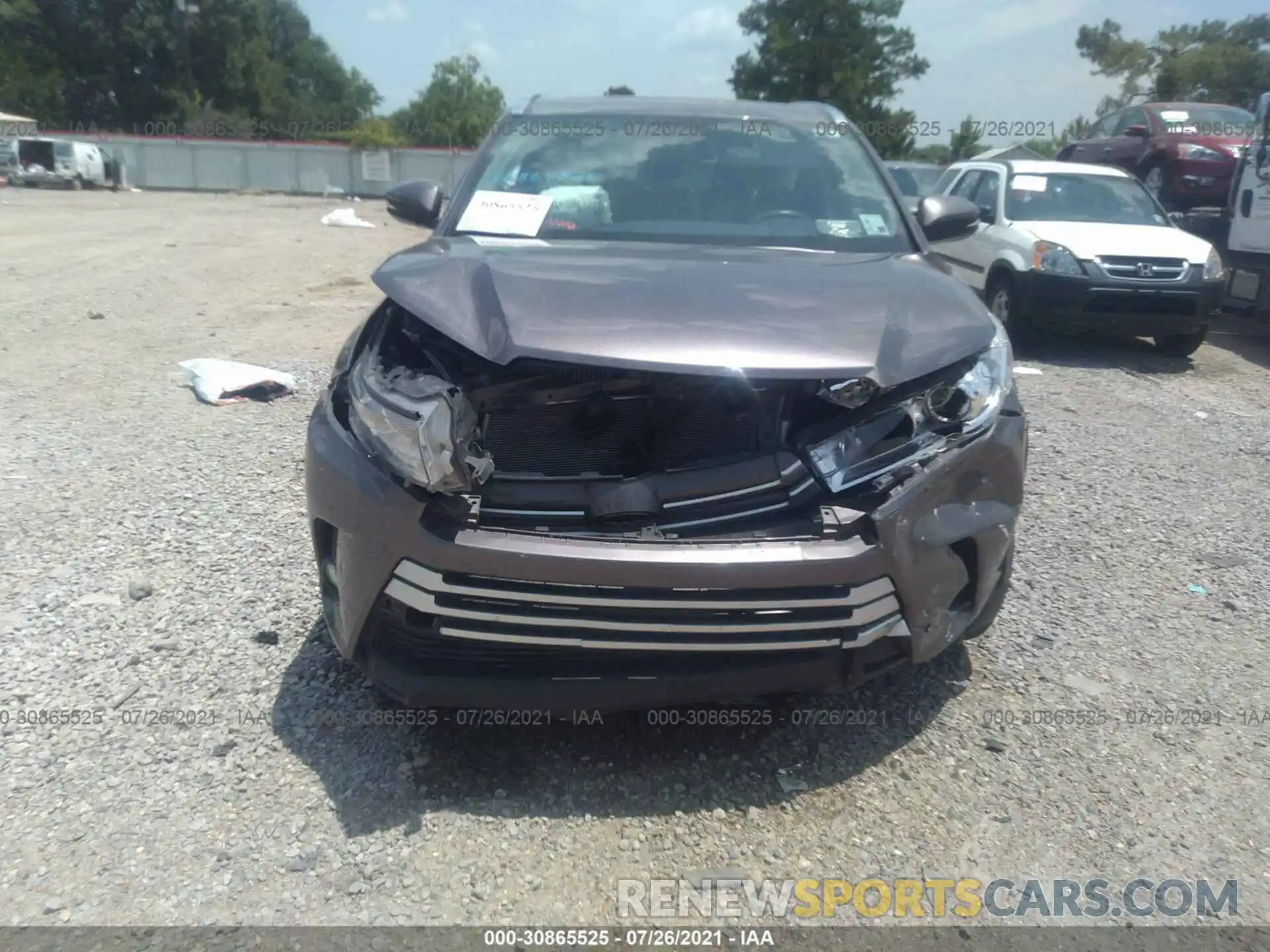 6 Photograph of a damaged car 5TDKZRFH8KS308534 TOYOTA HIGHLANDER 2019