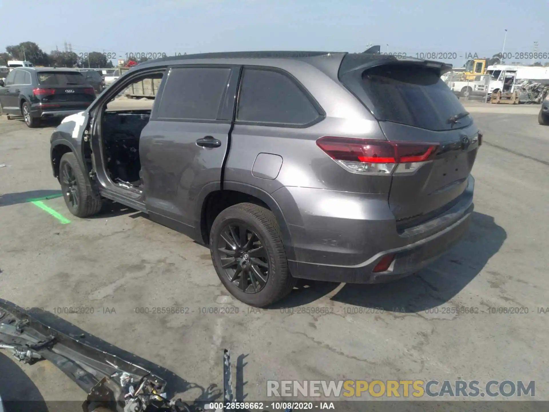 3 Фотография поврежденного автомобиля 5TDKZRFH8KS321980 TOYOTA HIGHLANDER 2019